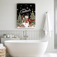 thumbnail image 1 of Canvas Wall Art, Black Christmas Snowman Framed Canvas Prints for Living Room Office, Xmas Tree Snowflake Botanical Gallery Wrapped Wall Decor for Home Office, Gifts, 24"x32" Ship Next Day, 1 of 5