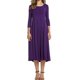 thumbnail image 1 of Generic 2025 Autumn New round Neck Half Sleeve Solid Color Wide Hem Dress, 1 of 1