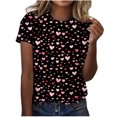 thumbnail image 2 of Soki T-Shirt Mode Décontracté Brillant pour Femmes Col Rond Manches Courtes, 2 of 4