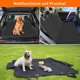 thumbnail image 5 of Fundas para asientos de coche para perros, Funda impermeable para asiento de coche para perros antiarañazos con cinturón para coche/furgoneta/SUV/vagón, 147x137 cm RV, 5 of 5