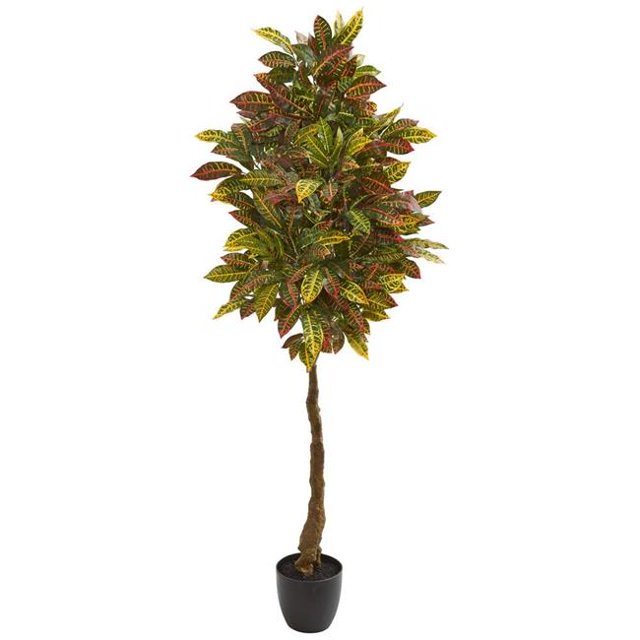 Nearly Natural 9113 Arbre Artificiel en Croton de 5 Po