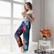 thumbnail image 5 of Fotbe Modern Art Red And Blue Colors Pantalones de Pijama para Mujer, Pantalones de Dormir, Pantalones Pj con Cordón y Bolsillos-Large, 5 of 6