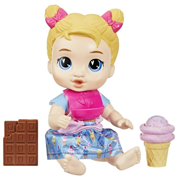 Baby Alive Sweet Snacks Harper Hugs, Blonde Hair Baby Doll, Toys for Girls & Boys 3 