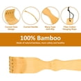 thumbnail image 3 of 4 Pack Back Scratcher for Men, Women & Adults - Long Curved Handle Bamboo Back Scratcher Provides Instant Itch Relief-Easy Reach Every Itchy Spot, 17'' Wood Back Scratchers, 3 of 5