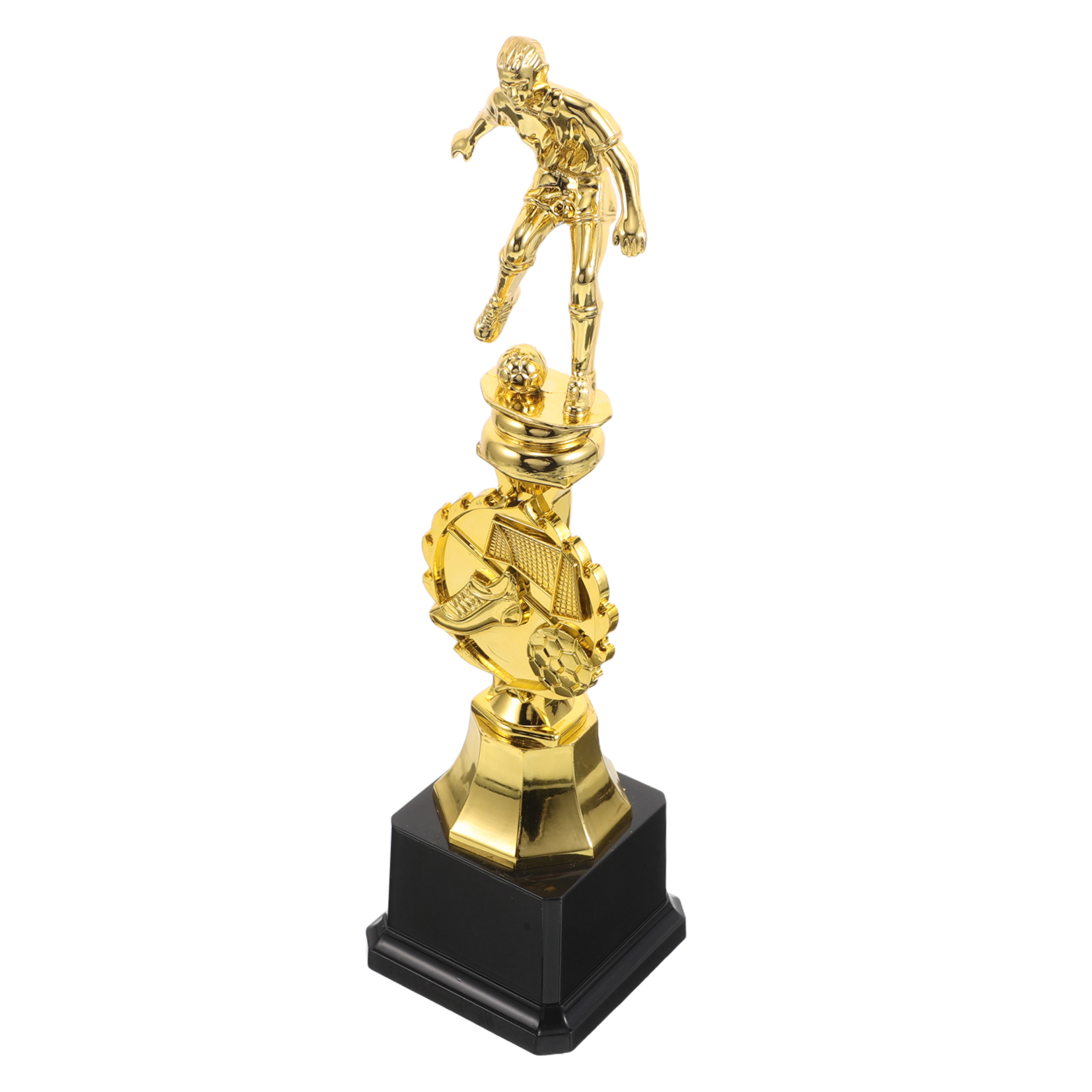 EXHUMKY Plastic Soccer Trophy Award for Sports Competitions, Company Events, and Team Celebrations