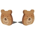 thumbnail image 1 of MasteelfCA 2pcs Cartoon Bear Shaped Bookends Wooden Book Stands Creative Bookends, 1 of 8