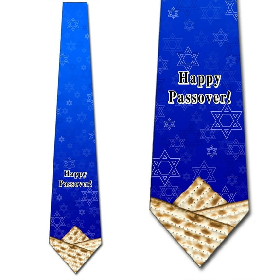 Passover Ties Mens Holiday Star of David Necktie by Three Rooker
