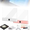 thumbnail image 1 of Smart LED Book Light Treasure Box, Rechargeable Flat Reading Lamp Full Page Light Portable Multi Brightness Color Student Eye Protection Night Dimmable Panel Plate 3 Colors Timer for Readers(W+P), 1 of 10