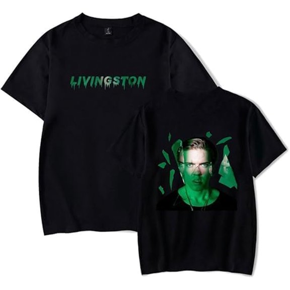 Livingston Merch T-shirt New Classic Short Sleeve Men's And Women's Hip-hop Clothing Streetwear