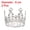 Silver, variant on Unique Bargains Mini Crown Cake Toppers, Alloy Queen Tiara Cupcake Decor for Party Gold
