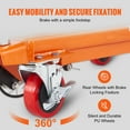 thumbnail image 4 of Carro de mesa elevadora hidráulica VEVOR, capacidad de 500 libras, altura de elevación de 28.5 pulgadas carro de tijera hidráulica para manejo de materiales, naranja, 4 of 8