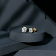 thumbnail image 5 of Rosec Jewels Lab Created Diamond Halo Earrings - Classic Diamond Studs with Screw Back (Ef-Vs Quality), 18K Yellow Gold, 5 of 7