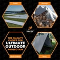 thumbnail image 5 of Heavy Duty Silver Poly Tarp 20' X 20' - Multipurpose Protective Cover - Durable, Waterproof, Weather Proof, Rip and Tear Resistant - Extra Thick 12 Mil Polyethylene - by Xpose Safety, 5 of 8