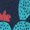 NAVY, variant on Instant Message - Abstract Cactus Short Sleeve Graphic T-Shirt