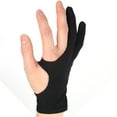 thumbnail image 4 of Guantes Profesionales para Dibujar con 2 Dedos, Herramientas de Pinta para Tableta Gráfica, Suministros de Arte, Nailon Negro XS para Diseñadores, 4 of 7