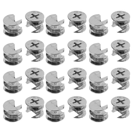 

ifundom 50pcs Cam Lock Fittings 15mm Furniture Connecter for Cabinet Drawer Dresser