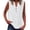 White, variant on Tanghaowl Womens Tops Casual, Women Casual Sleeveless Button Up Blouse Summer Solid Color Tunic Shirt Pairing Jeans Versatile Wear White XXXL