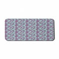 thumbnail image 1 of Floral Computer Mouse Pad, Feminine Composition of Peonies, Rectangle Non-Slip Rubber Mousepad X-Large, 35" x 15" Gaming Size, Seafoam Violet, by Ambesonne, 1 of 2