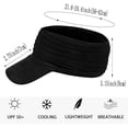 thumbnail image 3 of CFMIURAN Women Sun Visor Hat, Sports Sun Visor for Men Women Lightweight Packable Stretchy Hats for Running Tennis, 3 of 6