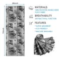 thumbnail image 2 of Gray Highland Cow Bird Pattern Hot Yoga Mat Towel Non Slip for Hot Yoga - Quick-Drying Yoga Mat Cover with 4 Corner Pockets with Travel Bag - Hot Yoga Towel Non Slip 74"x26", 2 of 6