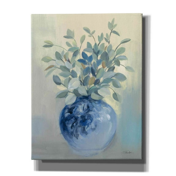 Epic Graffiti 'Sage Botanical' by Silvia Vassileva, Canvas Wall Art, 26"x34"