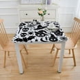 thumbnail image 3 of HAOXIT Halloween Pattern square Tablecloth with Witch Ghost Halloween Witch Style Circle Table Cover for Picnic Party Dining Room Indoor Outdoor Decor 54''x54'', 3 of 7