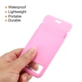 thumbnail image 4 of Uxcell 4.3"x2.7" ABS Vertical Slide Cover ID Badge Holders with Lanyard Pink 2Pack, 4 of 6