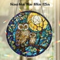 thumbnail image 2 of Lotusprinthandmade Owl Animal and Moon Custom Shape Star Hologram Ornament 5in – Owl And Moon Hologram Ornament, 2 of 4
