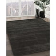 thumbnail image 2 of Ahgly Company Indoor Round Contemporary Charcoal Black Abstract Area Rugs, 6' Round, 2 of 6