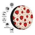 thumbnail image 4 of Sikiie Red Ladybug PVC Leather Spare Tire Wheel Cover Spare Tire Cover, for Car Truck SUV Camper Trailer Universal Fit(14-17in)-14 inch, 4 of 6