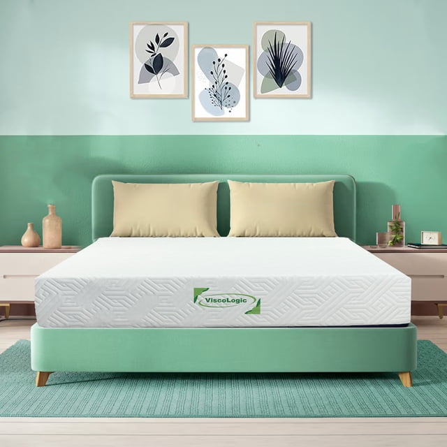 ViscoLogic 6 Inch Gel Memory Foam Queen Mattress, Pressure Relief & Sleep Supportive, Made in Canada CertiPUR-US® Certified Mattress in a Box