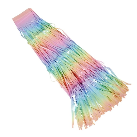 Hytrove Multi Fabric Table Skirt Decorative Gradient Design for Party Decoration 1Pack