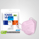 thumbnail image 1 of Respirador desechable 3D KN95 para adultos con cinco capas de empaque independiente (rosa), 1 of 4