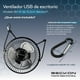 thumbnail image 4 of Ventilador de escritorio Beckon USB + clip personal portátil BV-10 15.2 cm, 4 of 6