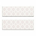 thumbnail image 2 of Damask Bench Cushion Set of 2, Classical Monochrome Floral Curvy Ornaments Minimalistic Continuous Pattern, Standard Size Foam Pad and Decorative Cover, Rose and White, by Ambesonne, 2 of 4