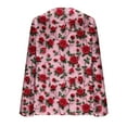 thumbnail image 3 of qucoqpe Valentine's Day Sweatshirts for Women Fashion Casual Heart Printed Round Neck Long Sleeve Loose Pullover Tops, 3 of 5