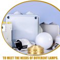 thumbnail image 3 of TEHAUX Lamp Base Golden Copper Light Focus Enhancement Living Room 1 PCS, 3 of 6