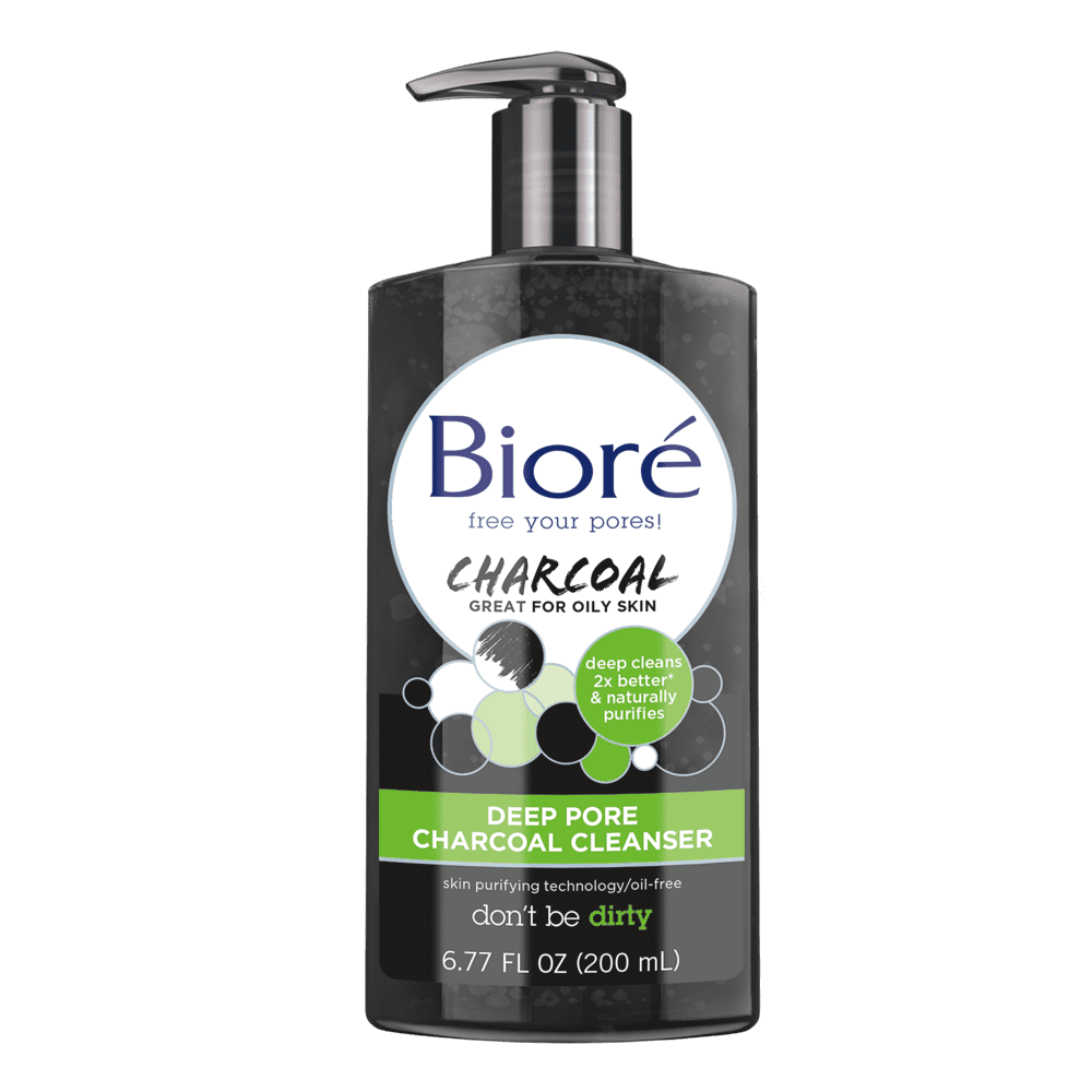 Biore Deep Pore Charcoal Cleanser for Oily Skin - Walmart.com