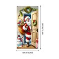 thumbnail image 3 of Linnome Festive Christmas Door Cover Tapestry, Hanging Holiday Party Decor for Indoor and Outdoor Entrance Decoration, 35x71 in, 3 of 6