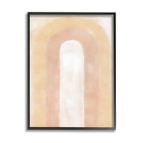 Stupell Industries Abstract Rainbow Arch Abstract Painting Black Framed Art Print Wall Art, 11 x 14