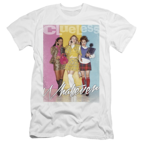 Clueless Whatever Adult 30/1 T-Shirt White