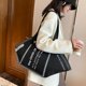 thumbnail image 2 of Bolsa de mascarilla para mujer CHAO 2 piezas bolsa de hombro gran capacidad lona negra (L + S), 2 of 5