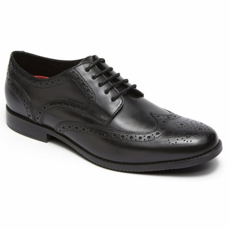 rockport marshall wingtip black