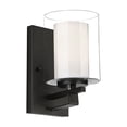 thumbnail image 3 of Design House Impala Traditional 1-Light Indoor Dimmable Wall Light with Double Glass Shade, Rustic Bronze, 3 of 16