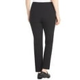 thumbnail image 2 of Hilary Radley Women's Ponte Pull-On Mid Rise Slim Leg Pants (Black/Small), 2 of 2