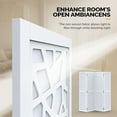 thumbnail image 4 of VINGLI 70'' H Room Divider, Non-Woven Fabric Privacy Screen, Indoor Partition Wall Dividers, Freestanding Hinged Space Separator with Modern Unique Pattern, 4 of 8