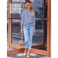 thumbnail image 5 of Zeagoo Button Down Shirts for Women Wrinkle Free Long Sleeve Collared Dress Blouses Casual Work Office Tunics Tops, 5 of 6