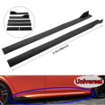 thumbnail image 5 of 6pcs Side Skirt Extensions Winglet Splitters Lip Glossy Black Universal for Car Modification2.2m/86in, 5 of 5
