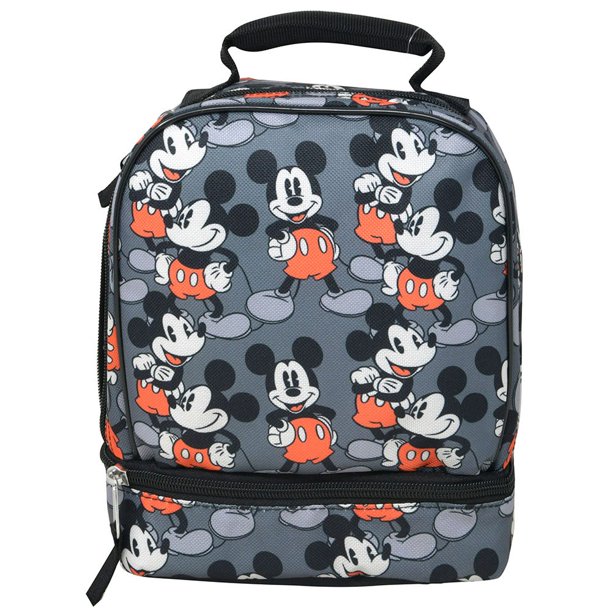 Disney Mickey Mouse All Over Print Drop Bottom Lunch Bag