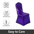 thumbnail image 4 of Spandex Dining Room Chair Covers - Universal Stretch Chair Slipcovers Protector for Wedding,Banquet,Party Decorations, 4 of 5